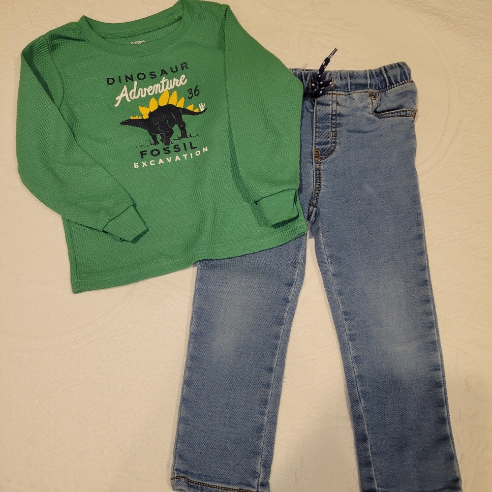 Carter's Green Dinosaur Adventure Set
